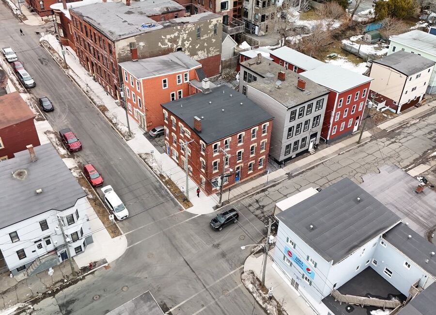 Historic multi-unit buildings in Uptown Saint John New Brunswick
