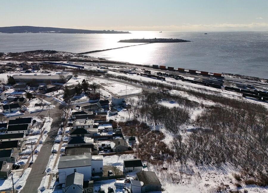Lower West Side Saint John waterfront properties aerial view