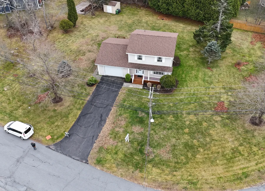 Drone aerial home inspection St. Andrews New Brunswick split-level
