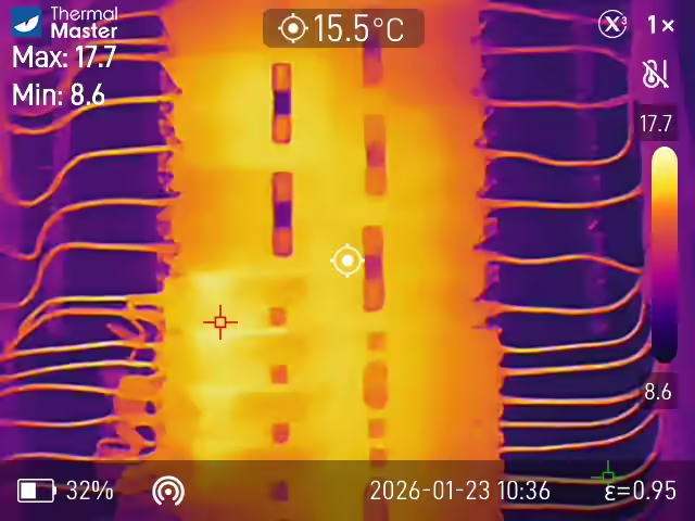 Thermal scan from a home inspection in Southern New Brunswick