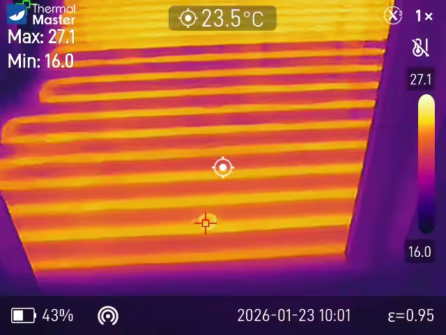 Thermal scan from a home inspection in Southern New Brunswick
