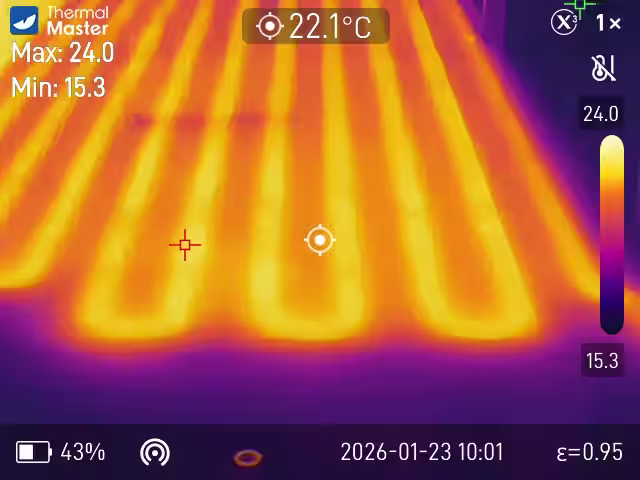 Thermal scan from a home inspection in Southern New Brunswick