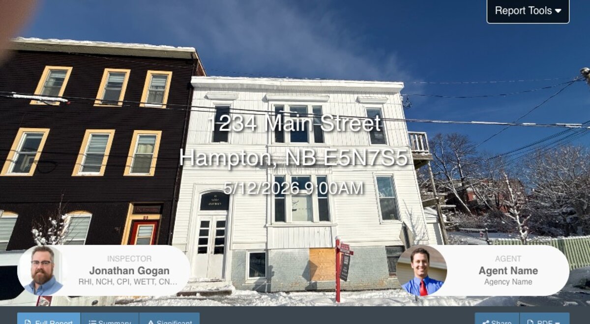 Fourplex sample report cover